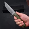 Benchmade 539/539GY Hunt Couteau à Lame Fixe DC53 Drop Point OD Vert G10 Poignées camping en plein air randonnée voyage pêche Chasse 537 537GY 133 173 176 Couteaux