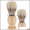 لوازم تنظيف Shaver Housekee Organization Home Garden Nylon Solid Wood Beard Brush Man Male Mal