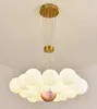 3D Printed Moon LED Chandelier 7/13/19 Heads Glass Chandelier Living Room Decoration Suspension Bedroom Lamp