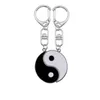 Keychains Yin Yang Taichi Keychain Söt nyckel för män Kvinnliga smycken ryggsäck hänge modetillbehör födelsedag Present 2022Keychains