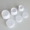 Plastic Cosmetic Jars Leak Proof White Container with Lid for Cream, Lotion, Powder, ointment, Beauty Products BPA free 15g 20g 30g 50g 100g