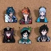 Broches épingles hu tao zhongli badges de trucs mignons avec anime sur vêtements genshin impact joelry année cadeau épingle émail accessoires