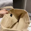 Дизайнерские женские лафит -соломенные пакеты солнечный пляж пляж плечо шоппин