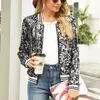 Damenjacken Frauen Pailletten Glitzer Langarm Mäntel Elegant Frühling Outwear Büro Damen Solide Streetwear