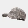 Ball Caps Cotton Plaid Casquette Baseball Cap Adjustable Snapback Hats For Men And Women 54Ball