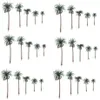 30pcs Yapay Hindistan Cevizi Palmiye Ağaçları Sahne Modeli Minyatür Mimari Trees292W9519301