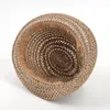 Berets Women's Hat Summer Hollow Linen Straw Jazz Beach Shade Men's HatBerets