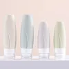 60/90ML Silicone Refillable Bottle Empty Travel Portable Packing Press For Lotion Shampoo Cosmetic Squeeze Containers Tools