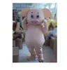 Vente d'usine discount Costume de mascotte Costume de personnage adulte Mascotte comme mode Freeshipping Pink Pig