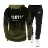 Conjunto de trapstar para hombres Hombres Chándal Ropa deportiva Sudaderas con capucha Pantalón de chándal 2 piezas Otoño Invierno Ropa de abrigo masculina Sudaderas con capucha 220726