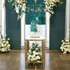 decorazione Matrimonio Arco dorato Ferro battuto Supporto per fiori geometrico Cornice per fondale di nozze Personalizza imak304