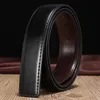 Belts Cow Leather No Buckle Real Genuine Belt Without Pin Strap Designer Men High Quality 3.0cm 3.3cm 3.5cm 3.8cmBelts