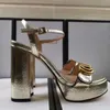 Lüks Tasarım Seksi Yüksek Topuklu Bayan Sandalet Platformu Ayak Bileği Kayışı Yüksek Kaliteli Ayakkabı Kadın Parti Düğün Ayakkabı Burnu açık 11 cm dsgzdxbasg