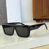 Neue Damen-Sonnenbrille, quadratischer Rahmen, Retro, glänzend, Sommer, UV400-Linse, Logo, Top, hochwertige Brille, rechteckig, Vintage, gelb, schwarz, Sonnenbrille 40214U, Party-Brille