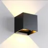 Dimmable Cob Modern Краткий кубик регулируемой поверхностной светодиодной настенной лампы на открытом воздухе.