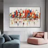 Modern Abstract City Building Poster Scenery Pictures and Prints Wall Art Canvas Painting for Living Room Decoration Home Decor