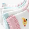 5 çift/set karikatür hayvanları yeni doğan bebek çorapları yaz nefes alabilen örgü kızlar kısa çoraplar bebek bebek toddler çizgili çorap