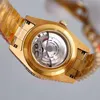 Super Watch Cal.3135 Movement Yellow Gold Iced Out Diamond Men 40mm Mechanical Mechanical Completing Popular Popular Brand 16233 Sapphire Glass Wristwatch