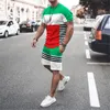Ice Silk Men Tracksuit Comfortabele en coole T-shirt shorts Outfits Sets Fashion Man Clothing