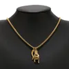 Pendant Necklaces Portafortuna Italian Lucky Hand Horn Anti Evil Good Luck Double Protection Amulet Charms Box Chain Necklace Stai5433415