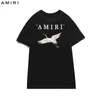 Designer T shirts 2022 Amirs Shir Haute Summer Fashion Marque Paix Grue Grue Préfinale Sree Homme et Femme Sleeve T-shir S1L1