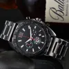 New Mens Watch Automatic Stainless Steel Ceramic Wristwatch Quartz Movement High Quality Metal Strap Fashion Multifunctional Water252w