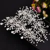 Headpieces Silver Crystal Hair Jewelry For Wedding Comb Tiara Rhinestone Flower Accessories Brides Exquisite Headwearheadpieces