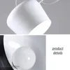 Lampy wiszące nordyckie kreatywność DIY Pająk biały czarny bęben światło Nowoczesne regulowane lampy wisząca