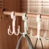 Space Saving Rotated Hangers Hooks Wardrobe Clothes Rack Organizer Bag Hanger Shoes Belt Scarf Hanging Racks Closet Hanger ZC1257