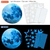 435 teile/satz Leuchtende Mond Sterne Punkte Wand Aufkleber Kinderzimmer Schlafzimmer Wohnzimmer Hause Dekoration Aufkleber Glow In The Dark Aufkleber 220727