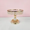 Other Bakeware Style Pearl Cake Stand Gold Cupcake Home Party Round Wedding Birthday Dessert Pedestal Display Plate DecorOther