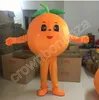 Halloween Orange Pumpkin Mascot Costumes Högkvalitativ tecknad Mascot Apparel Performance Carnival Adult Size Event Reklam kläder