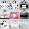 20PCS Jewelry Bag Various Patterns Cute Pattern Plastic Bags With Handle Gift Box Handles Candy Cookie Party Favor Packaging 220420