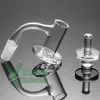 Terp Slurper Blender Quartz Banger Set 10mm 14mm Male Smoking Full Weld Beveled Edge Samurai Dab Nail 20mm OD with Carb Cap for Glass Water Pipes Oil Rigs Bongs YAREONE