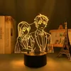 ナイトライトアニメLEDライトガールマイサクラジマの寝室の装飾のための誕生日ギフトギフトマンガセンパイノーユムランプ