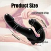 Strapless Strap-on Dildo vibrador para casais strapon for lesiban controle remoto sem fio Double-heads adulto brinquedos sexuais 220317