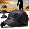 PU 가죽 야구 모자 겨울 모자 조절 가능한 스냅 백 남성 여성 스포츠 모자 골프 체육관 낚시 낚시 야외 낚시 모자