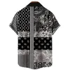 Camicie casual da uomo Abbigliamento da uomo Camicia hawaiana 3D Moda uomo Anacardi Fiore Camicie stampate geometriche Camicia monopetto per uomo Top 230206