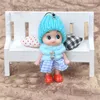 New Kids Toy Dolls 8cm Soft Interactive Baby Doll Toys Mini Doll for Girls Birthday Present Keychain Small Pendant