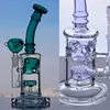 High quality curved straight tube purple hookah with gun head accessories 8. 4 inches high glass bong