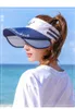Visier Sport weiblicher Sommer im Freien Sonnenhut dehnbarer leerer Top Visierhüte UV große Krempe Hasvisors