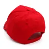 Chapeau de broderie MAGA Trump 2024 Casquette de baseball en coton rouge noir pour l'élection