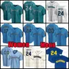 24 Ken Griffey Jr. 28 Jake Fraley Baseball Jersey 2022 Tom Murphy Luis Torrens Jarred Kelenic Abraham Toro Mitch Haniger