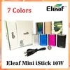 Hurtownia Eleaf Mini Istick Kit 7 Kolory 1050mAh Wbudowany bateria 10 W MAX Wyjście Wyjście Mod Voltage Z Złączem Kabel USB Szybki Wyślij