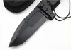 Promotion ER Survival Tactical folding knife N690 Drop Point Black Blade 6061-T6 Handle Knives With Nylon Bag