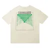 Oversize T-shirt Men Women Vintage 1:1 High Quality Color Print Tops Tees P0806