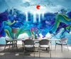 Custom HD landscape painting Wallpapers Home Living room wallpaper for bedroom walls TV Background Photo pegatinas de pared Wall stickers papel de parede 3d