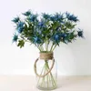 Dekorativa blommor kransar 20st Silktyg Simulering Eryngium Plant Plastic Home Flower Arrangement Dekoration Material Creative Art Art