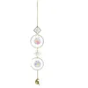 Carillón de viento de cristal decorativo, atrapasueños de Luna, prismas de diamantes, colgante, atrapasueños, cazador de arcoíris, colgante, decoración para el hogar y el jardín, Windchime C0602G22