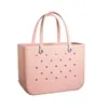 NEW Storage Bags Large Captity Beach Color Summer Imitation Silicone Basket Creative Portable Women Totes Bag EE